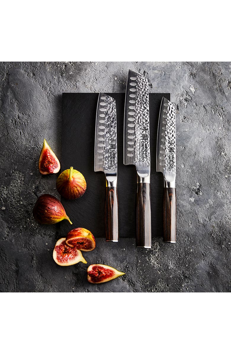 Cuisine::pro<sup>®</sup> Damashiro EMPEROR<sup>®</sup> 3-Piece Santoku Set, Alternate, color, Silver