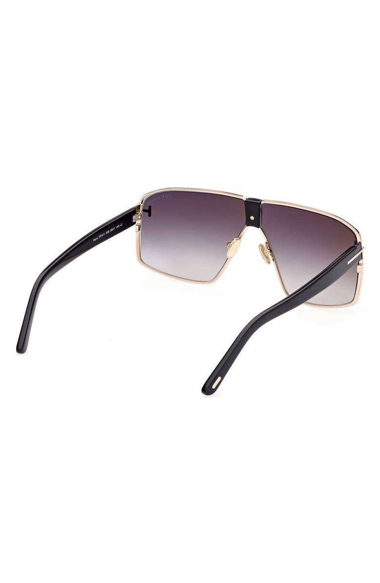 TOM FORD 66mm Gradient Shield Sunglasses, Alternate, color, 