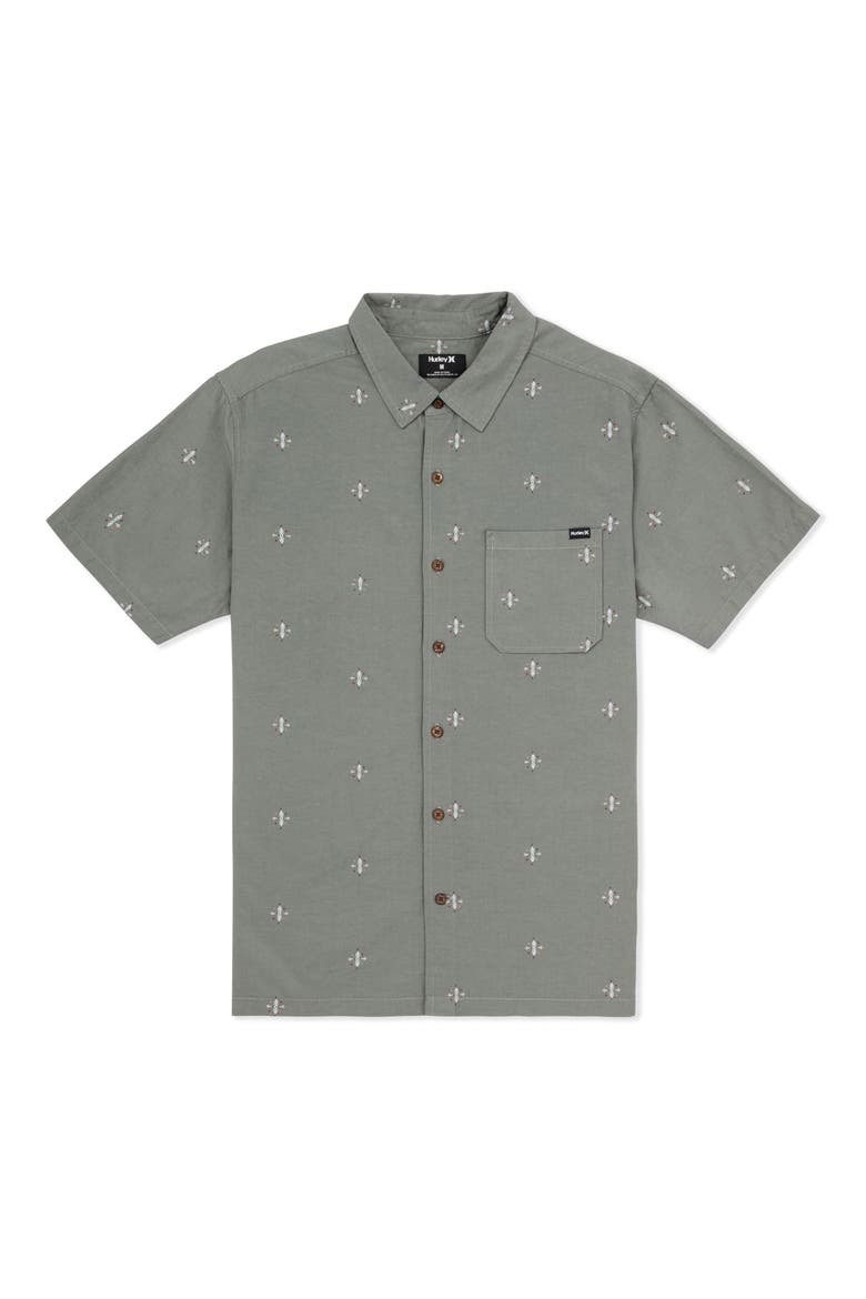 Incon Aero Short Sleeve Button-Up Shirt, Alternate, color, GREAT WHITE COMBO
