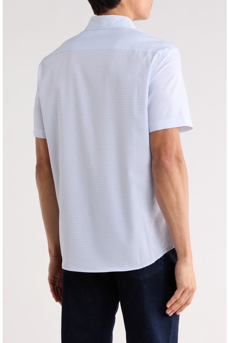 Declan Short Sleeve Button-Up Shirt, Alternate, color, KENTUCKY BLUE