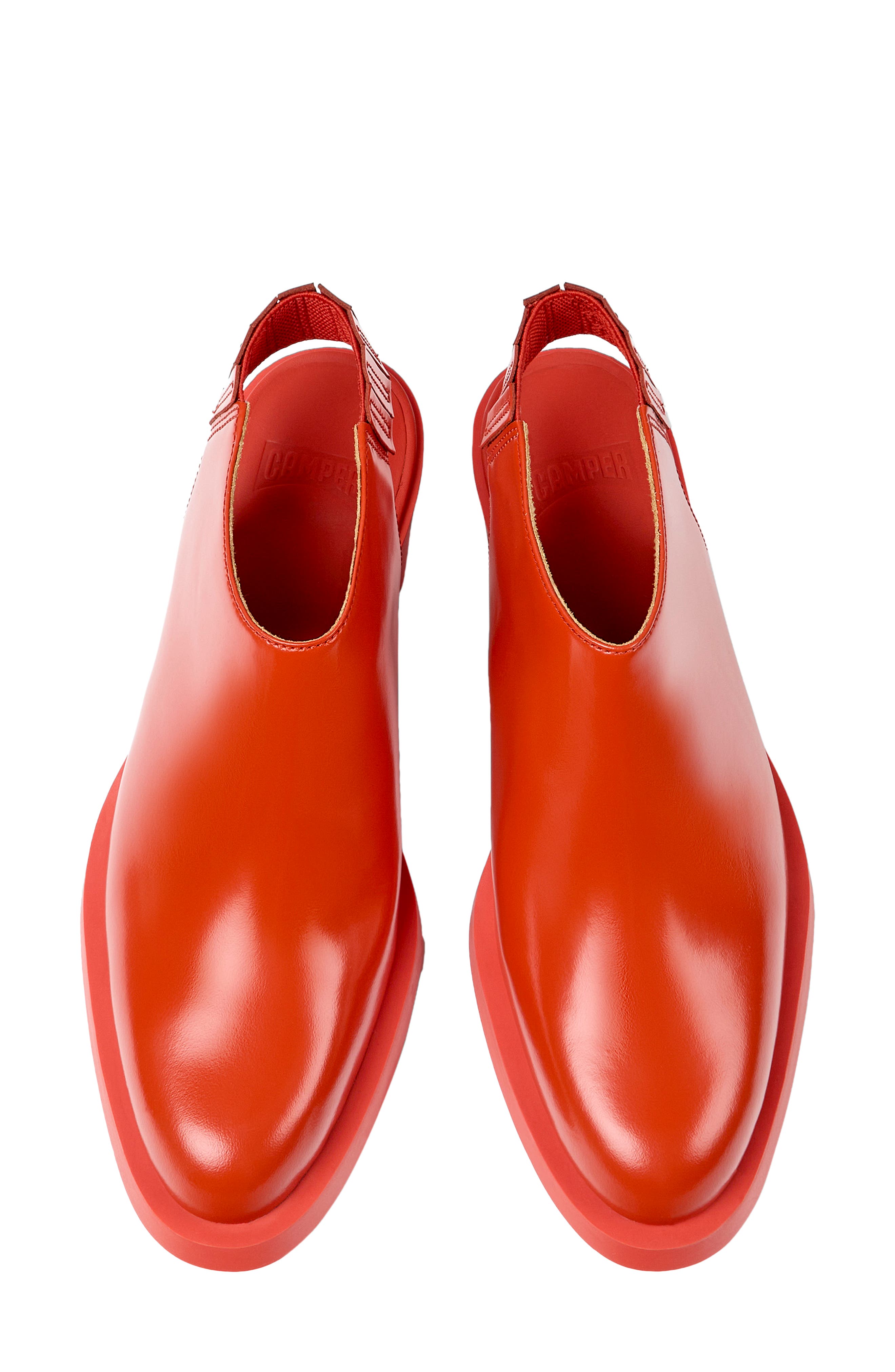 Bonnie Open Heel Bootie, Alternate, color, RED