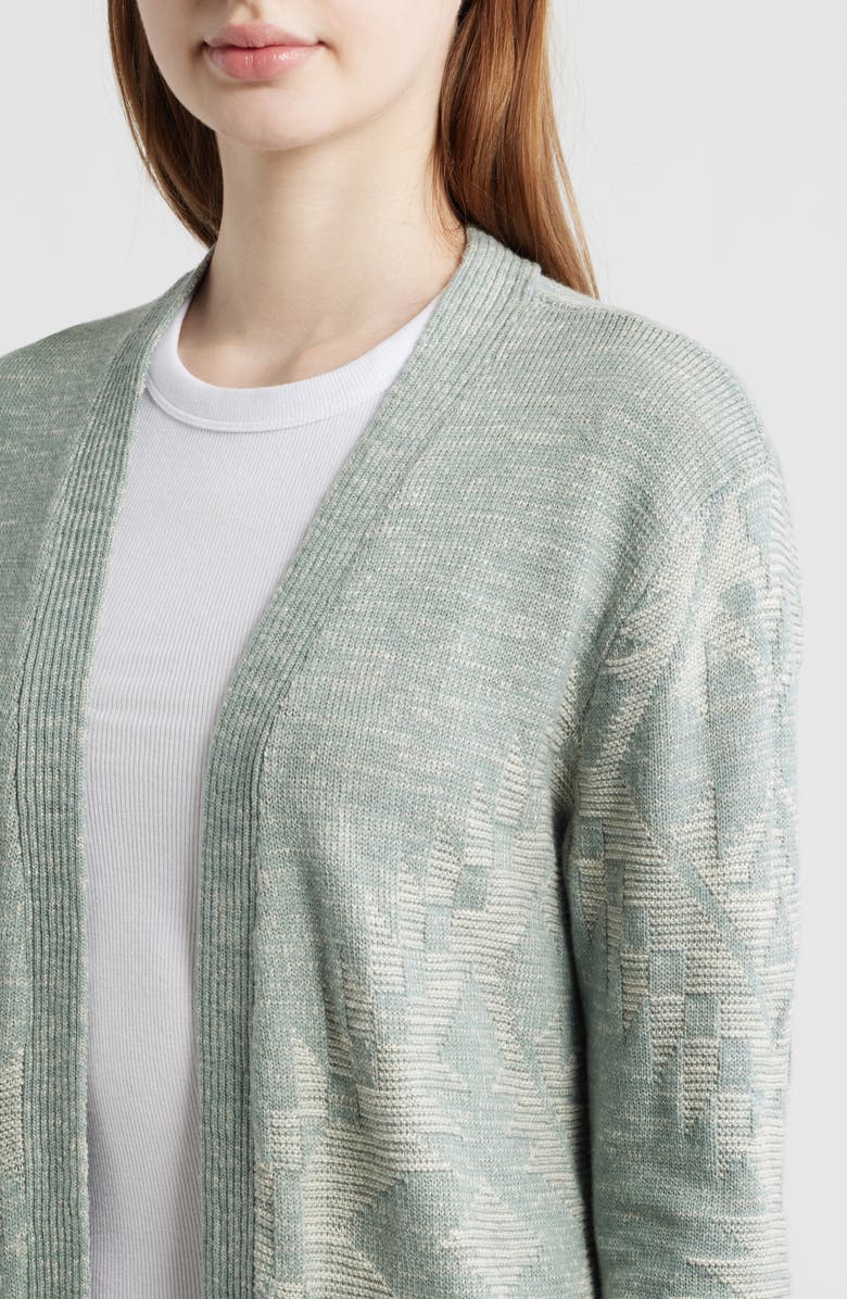Pendleton Cotton Duster Cardigan, Alternate, color, Sage