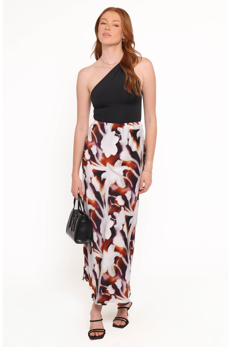 Cheryl Print Maxi Skirt, Alternate, color, BLURRED FLORAL
