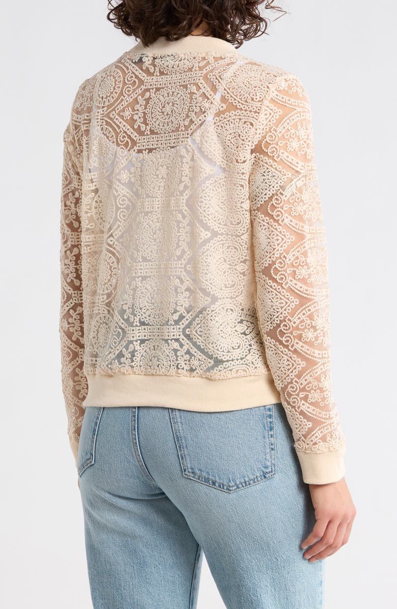 Forgotten Grace Crochet Mesh Zip-Up Jacket, Alternate, color,