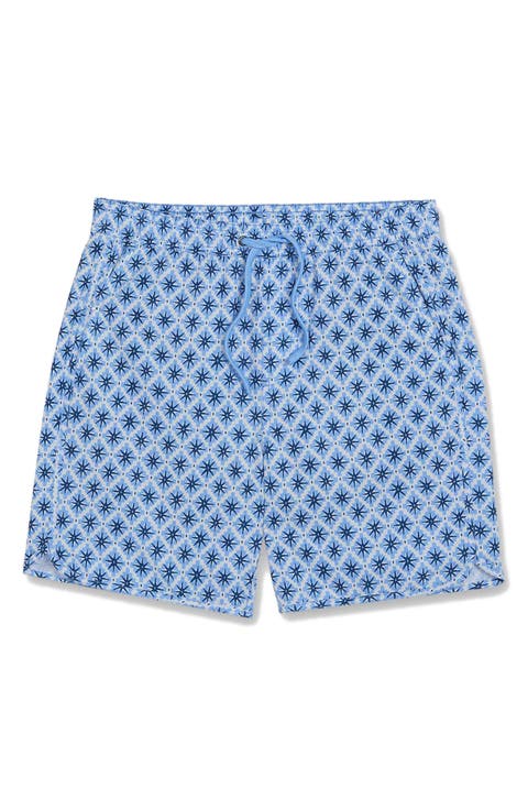 Kids' The Anchor Tropical Print Water Repellent Swim Trunks