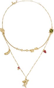 Kate Spade New York secret garden charm necklace