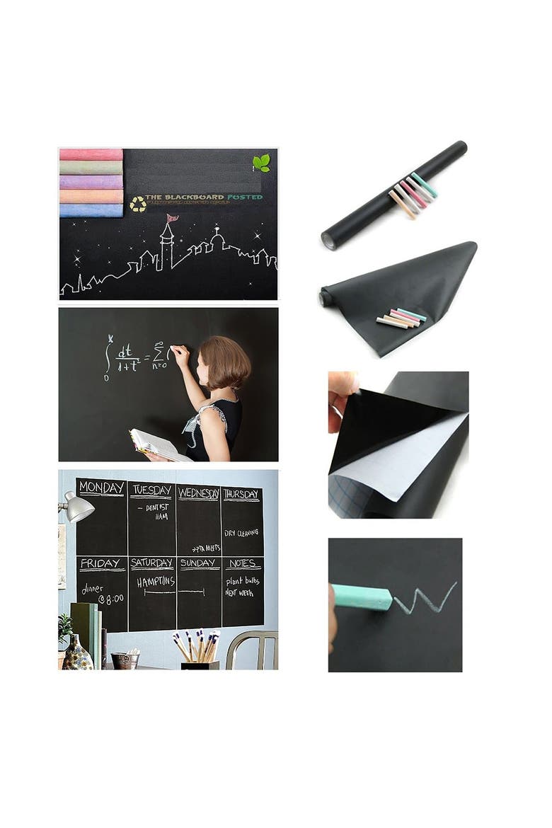 Blackboard Door Mural, Alternate, color, MULTI