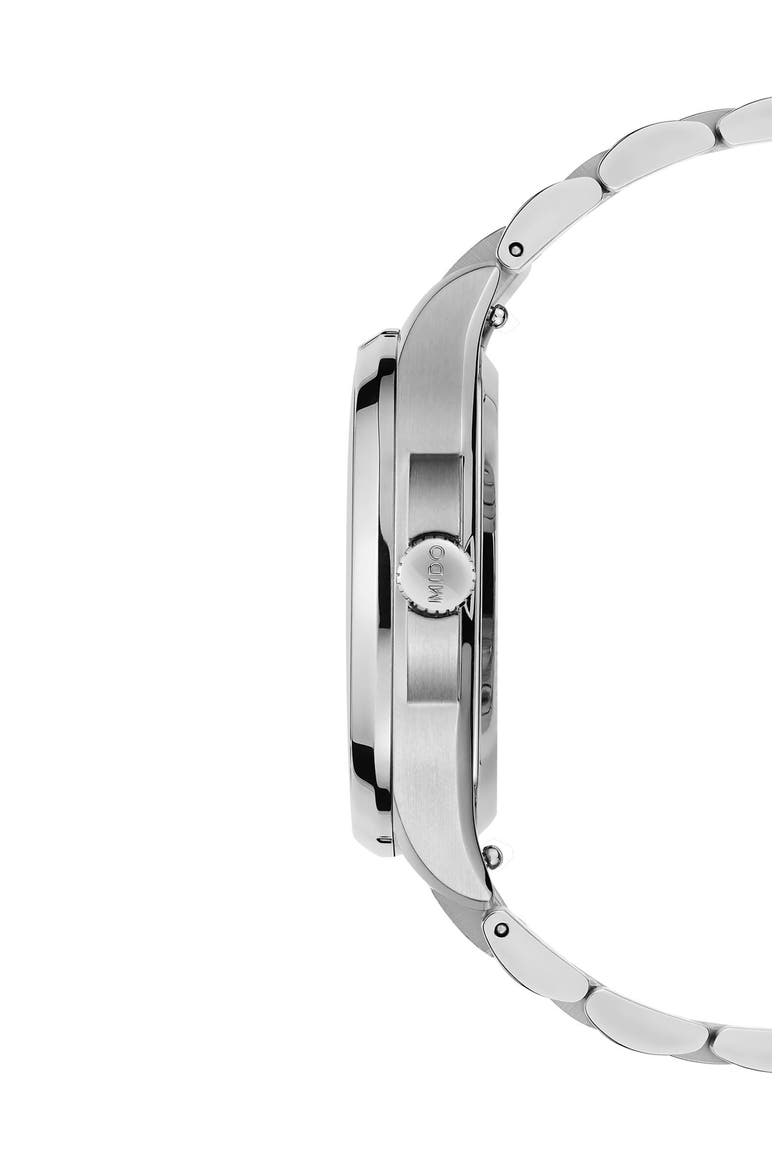 Multifort Square Automatic Bracelet Watch, 35mm, Alternate, color, BLUE