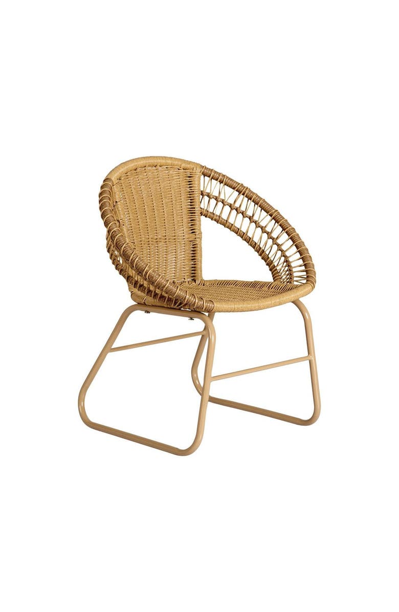 Kaplan Early Learning Company Kids' Washable Wicker Chair - Set of 2, Alternate, color, Beige