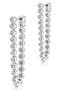 Graduated Bezel Drop Earrings
