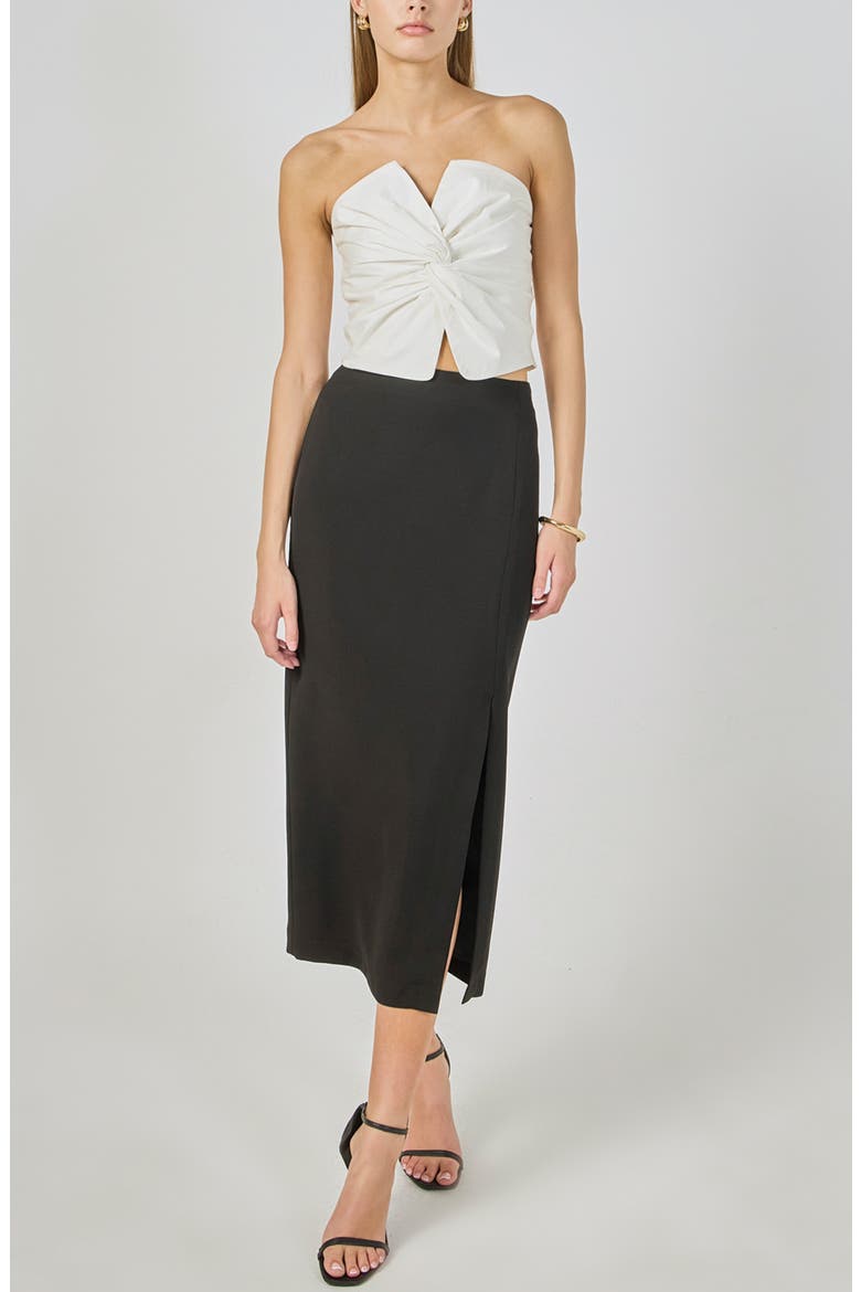 Twist Knot Cropped Tube Top, Alternate, color, WHITE