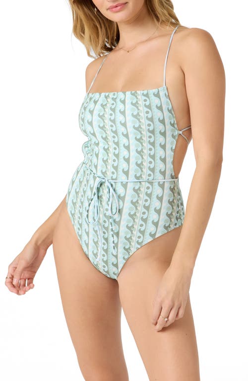 O'neill Balearic Waves Marabella One-piece Swimsuit In Blue