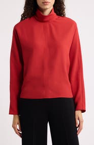 MANGO Fresa Mock Neck Top