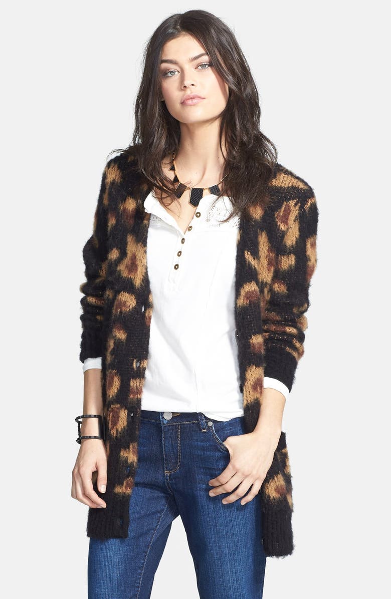 Free People 'Sweater Out of Africa' Long Cardigan, Main, color, 