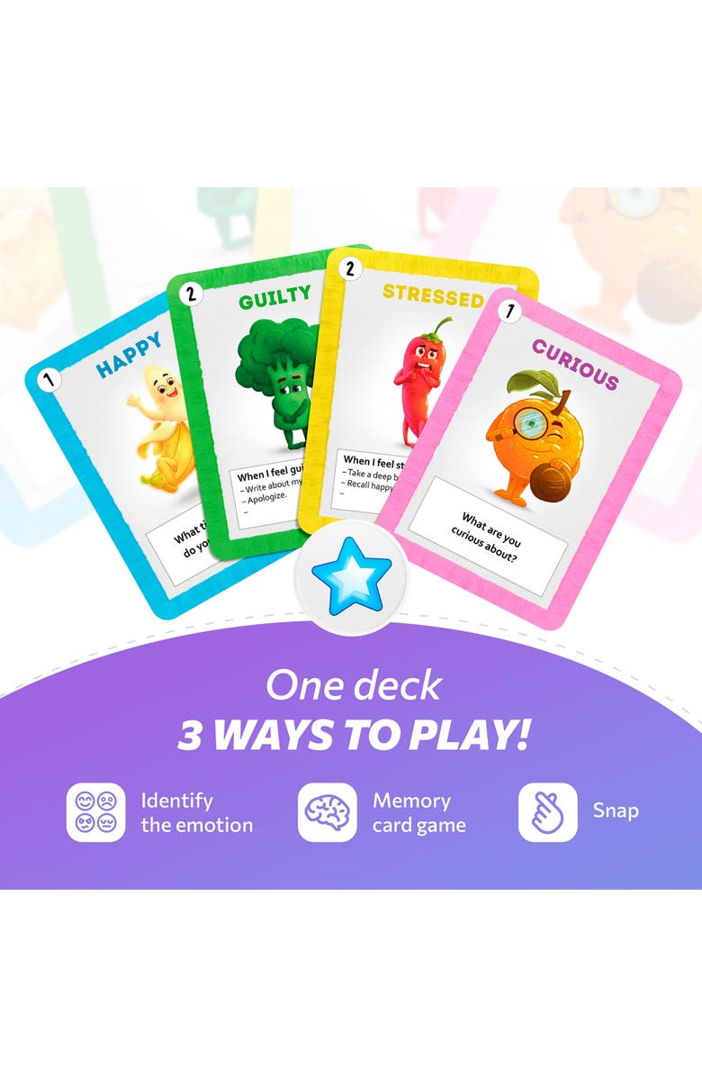 Lupash Games Emotions Flash Cards To Help Develop Social Skills, Alternate, color, 