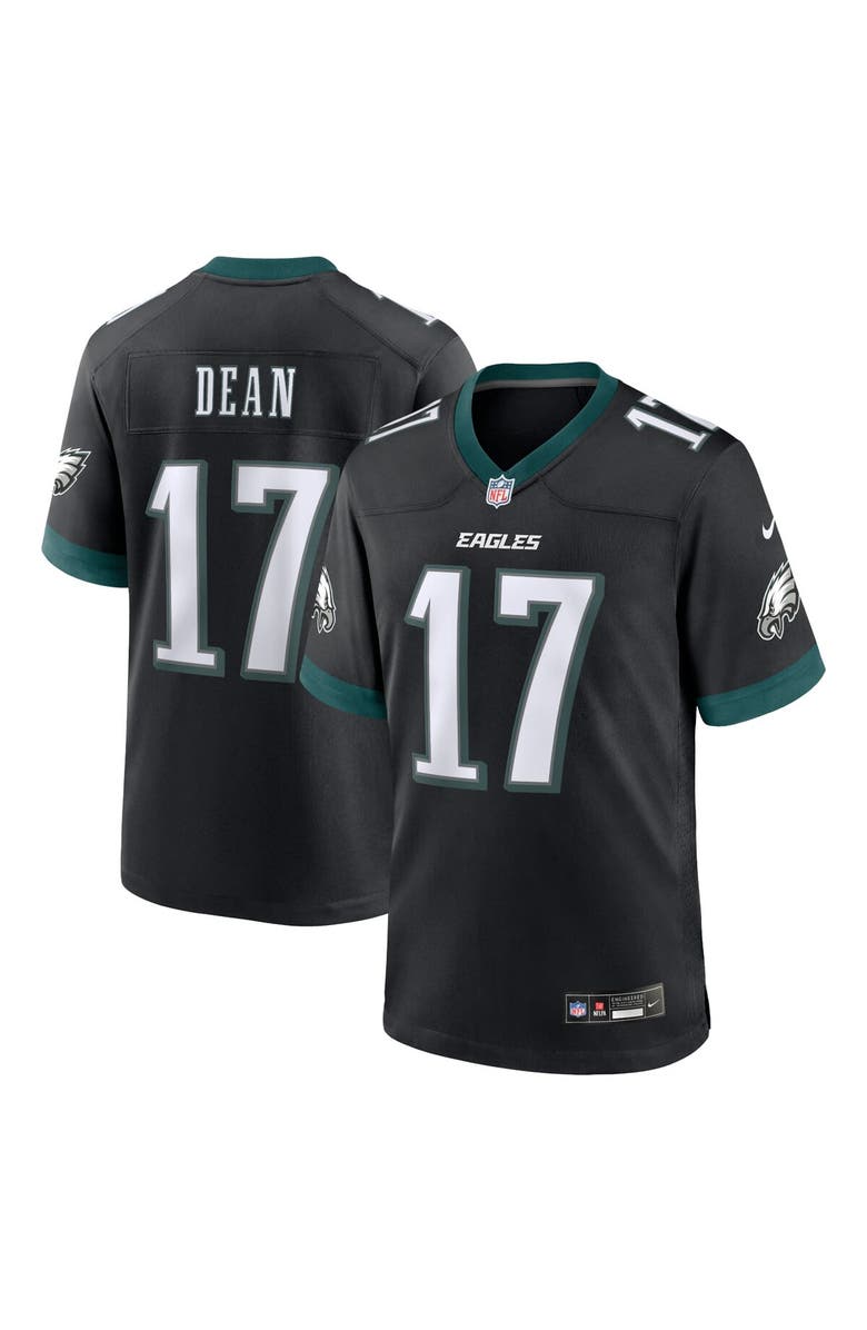 Nike Men's Nike Nakobe Dean Black Philadelphia Eagles Alternate Game Jersey, Main, color,