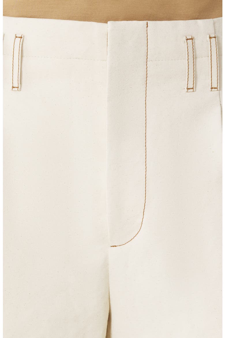 Denim Shorts, Alternate, color, White