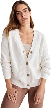 Haven Well Within Organic Cotton Shaker Stitch Cardigan