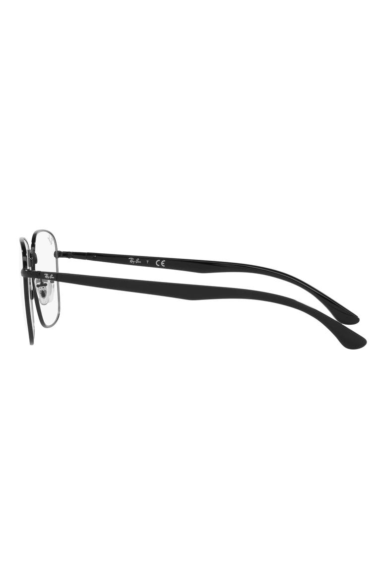 RX6469 50mm Square Optical Glasses, Alternate, color, BLACK