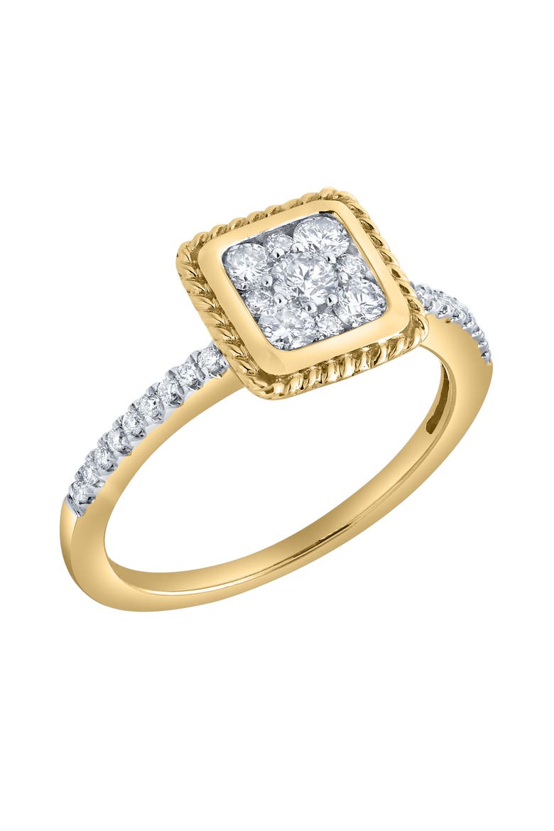 Caelina 0.50 Ct 10K Gold Diamond Ring, Alternate, color, 10K Yellow Gold