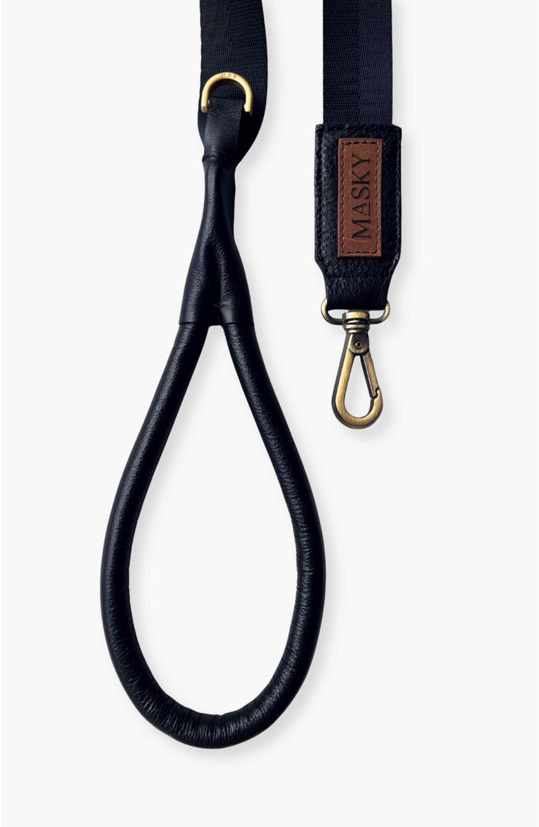 Masky Noir Leash, Alternate, color, Black