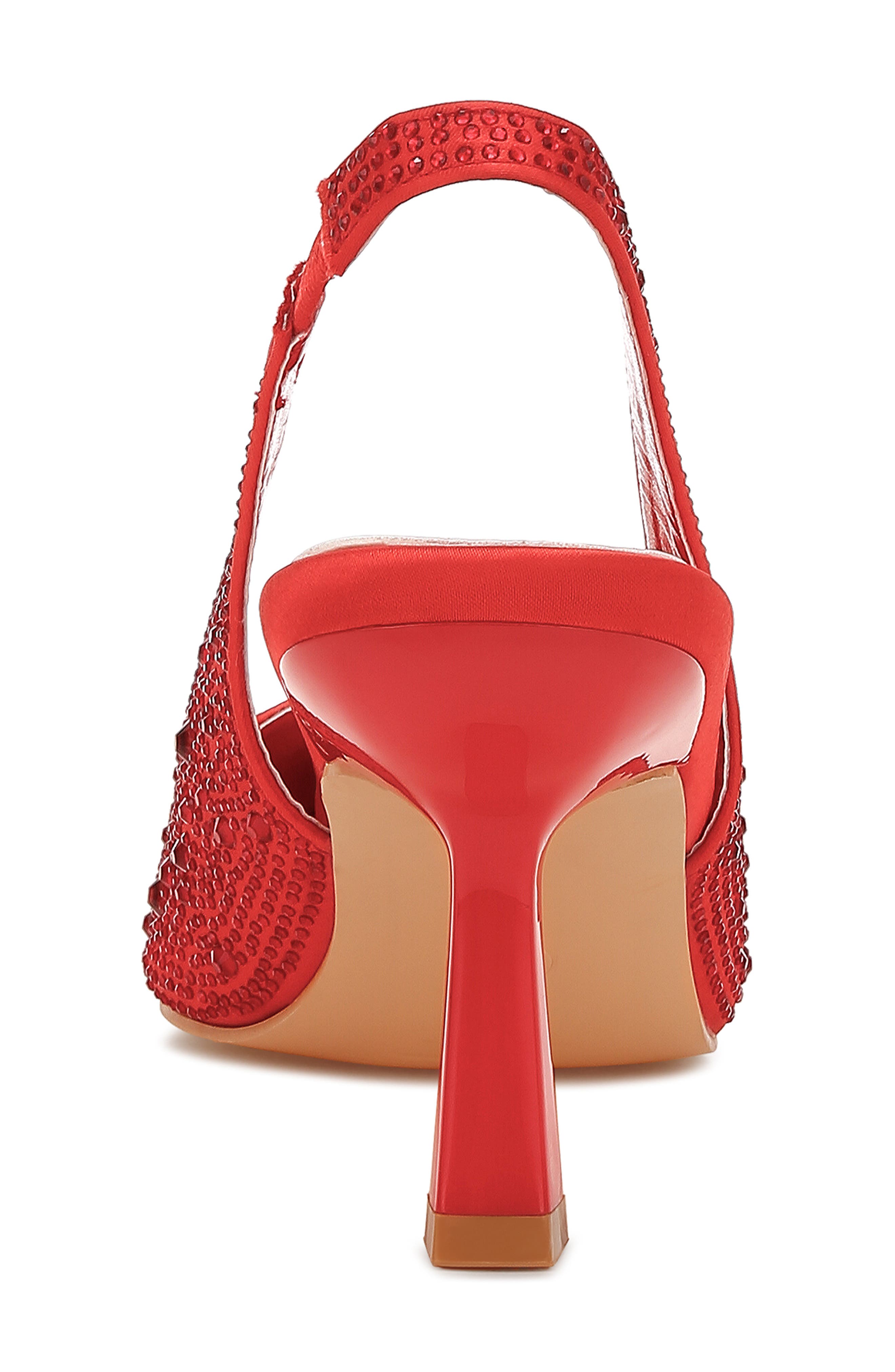 Ararki Crystal Slingback Pump, Alternate, color, RED