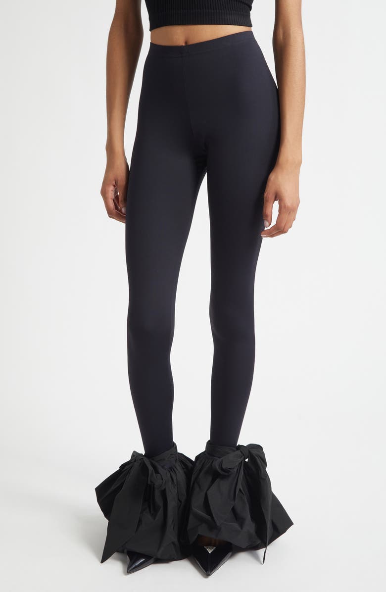 Vaquera Pouf Flare Leggings, Main, color, Black 1