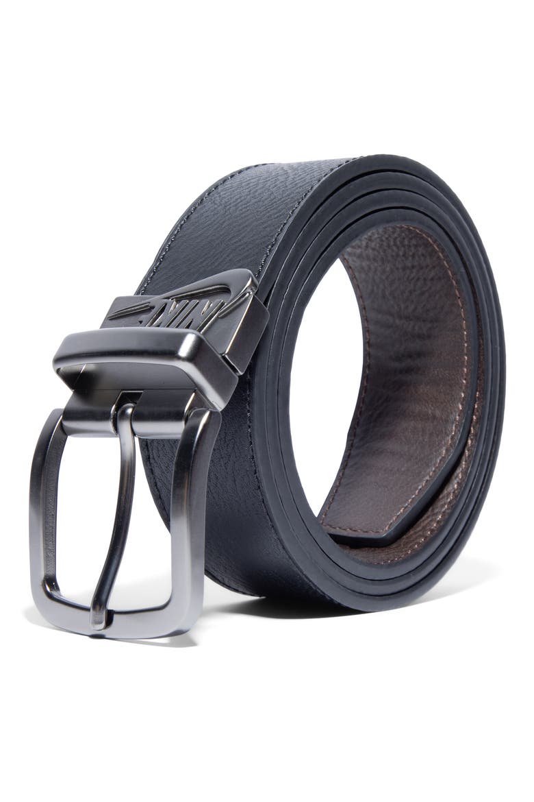 Reversible Faux Leather Belt, Alternate, color, BLACK/ BROWN