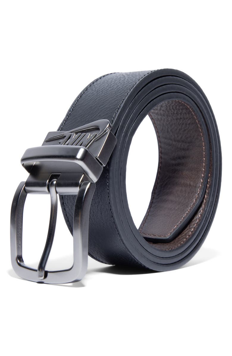 Nike Reversible Faux Leather Belt, Alternate, color, Black/ Brown