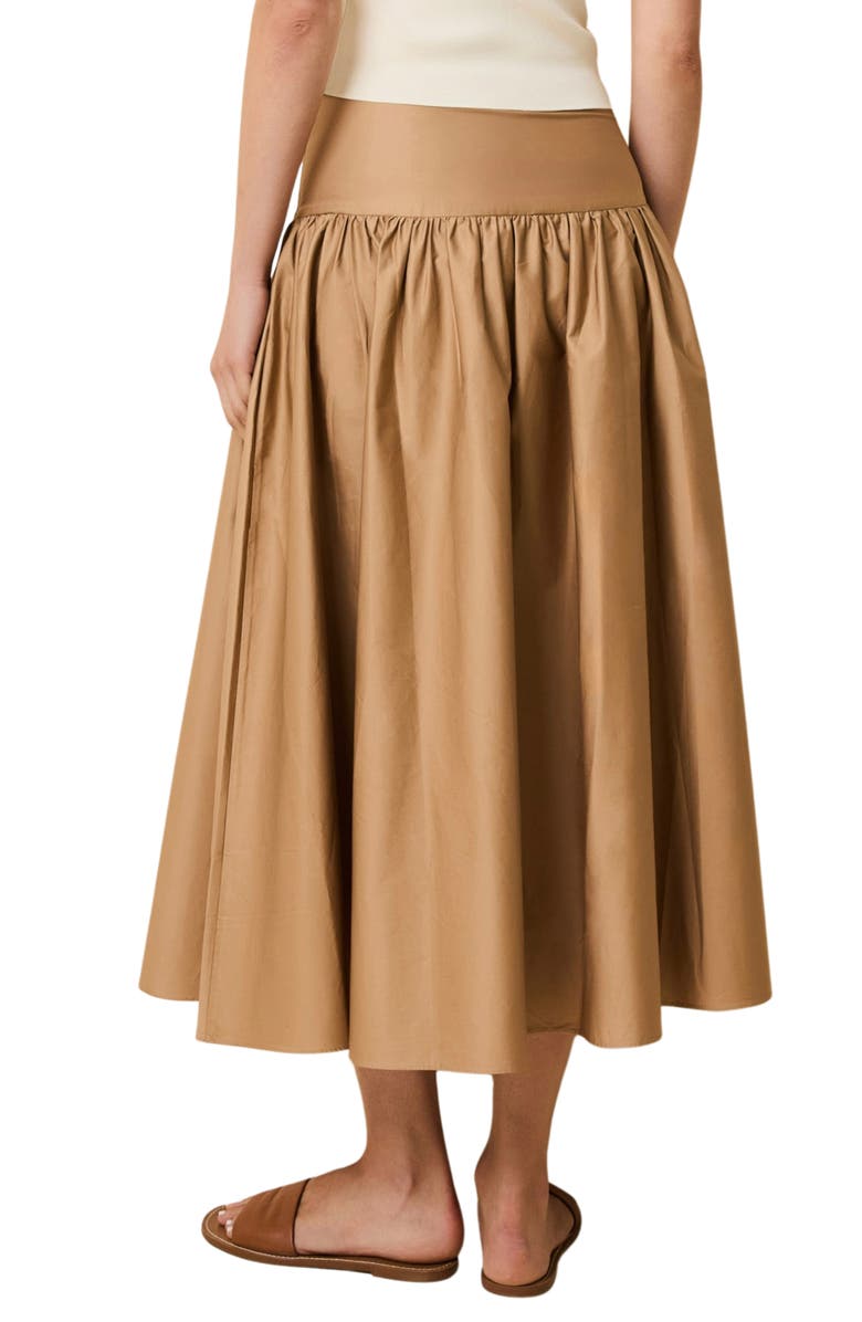 Solid & Striped The Magnolia Maxi Skirt, Alternate, color, Camel