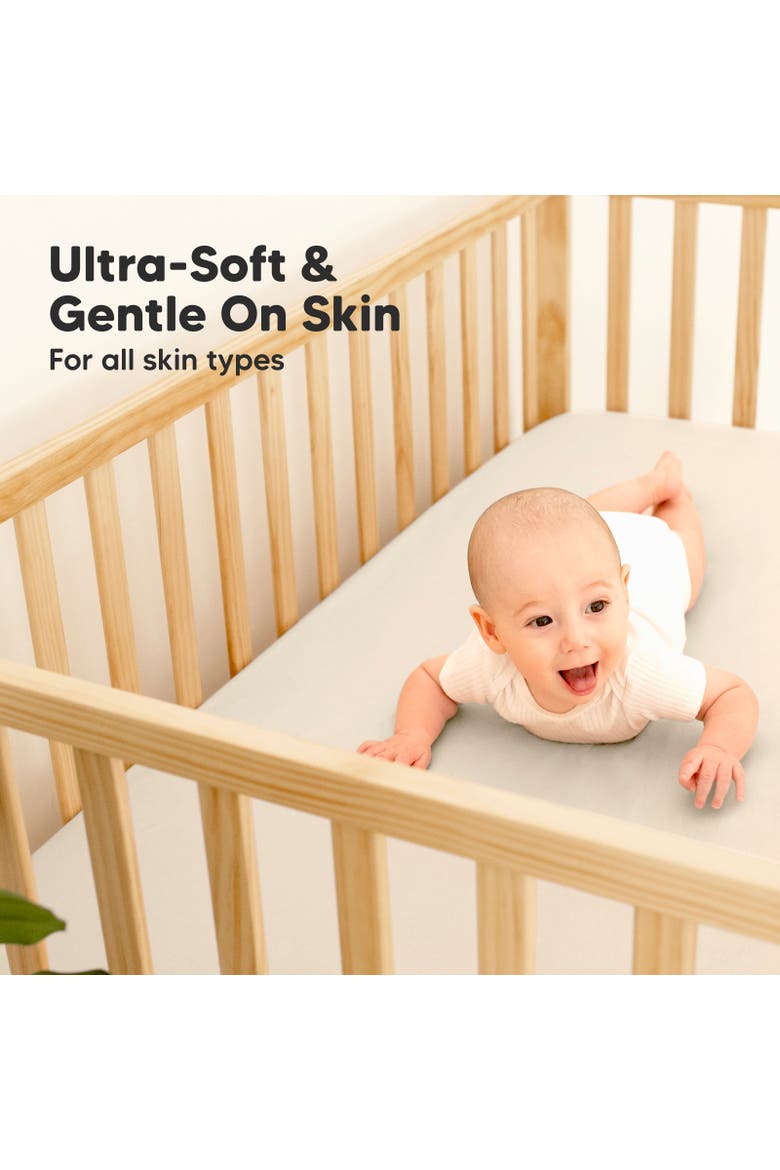 2-Pack Isla [Protect+] Waterproof Crib Sheets, Alternate, color, Cameo