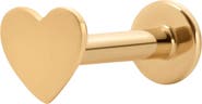 MADE BY MARY 14k Heart Stud Earring