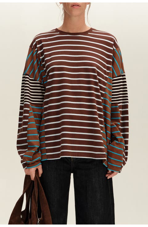 Multi-stripe Oversize T-shirt