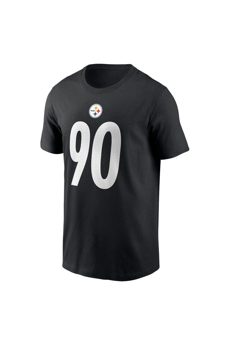 Men's Nike T.J. Watt Black Pittsburgh Steelers Player Name & Number T-Shirt, Alternate, color, Black