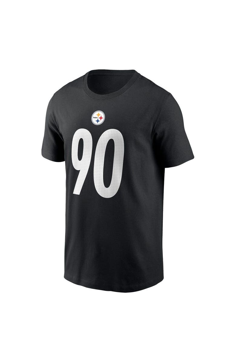 Nike Men's Nike T.J. Watt Black Pittsburgh Steelers Player Name & Number T-Shirt, Alternate, color, Black