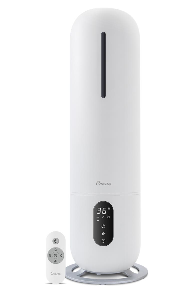 Ultrasonic Cool Mist Tower Humidifier, Main, color, WHITE