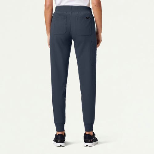 Jaanuu 6-pocket Slim Mid-rise Scrub Jogger In Green