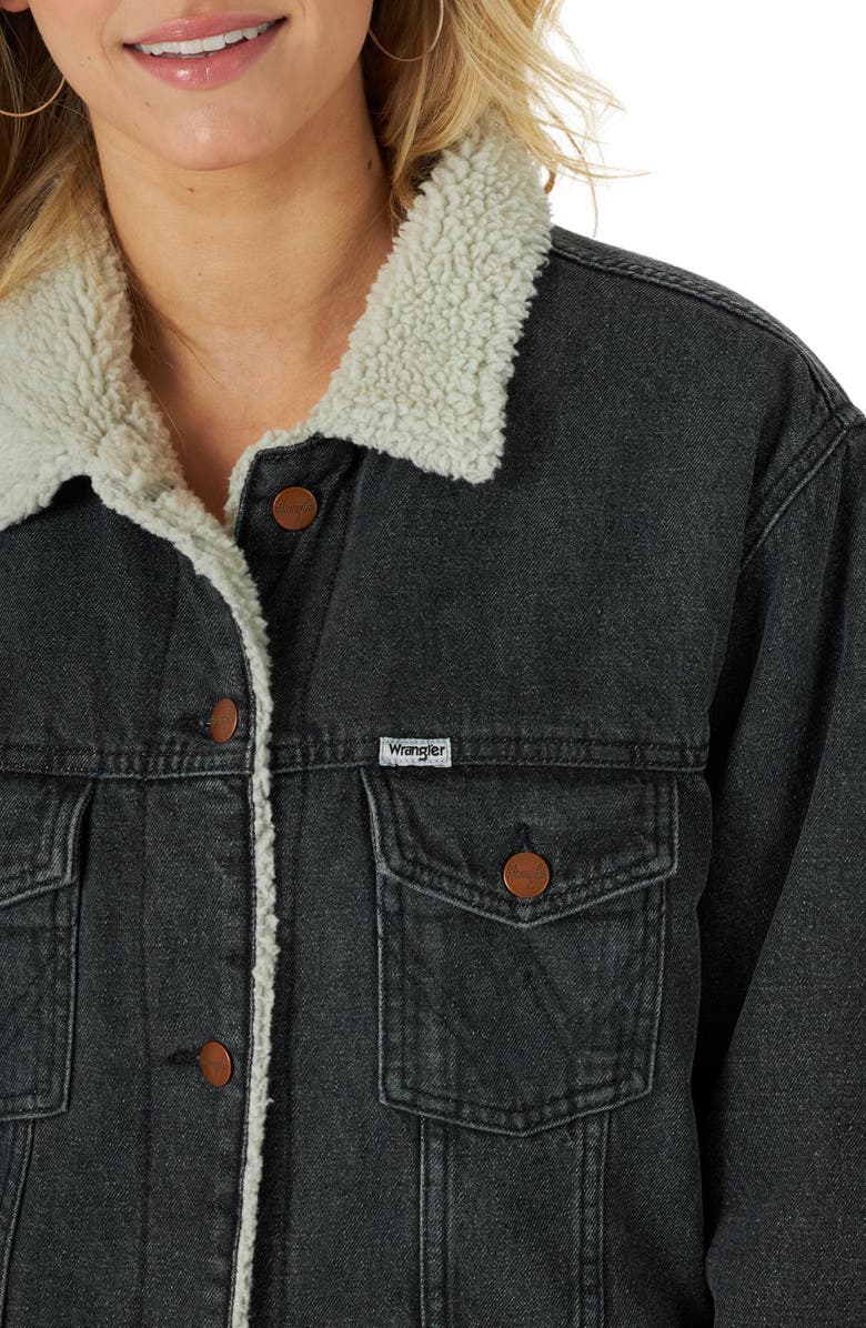 Wrangler Heritage Faux Shearling Lined Jacket, Alternate, color, 