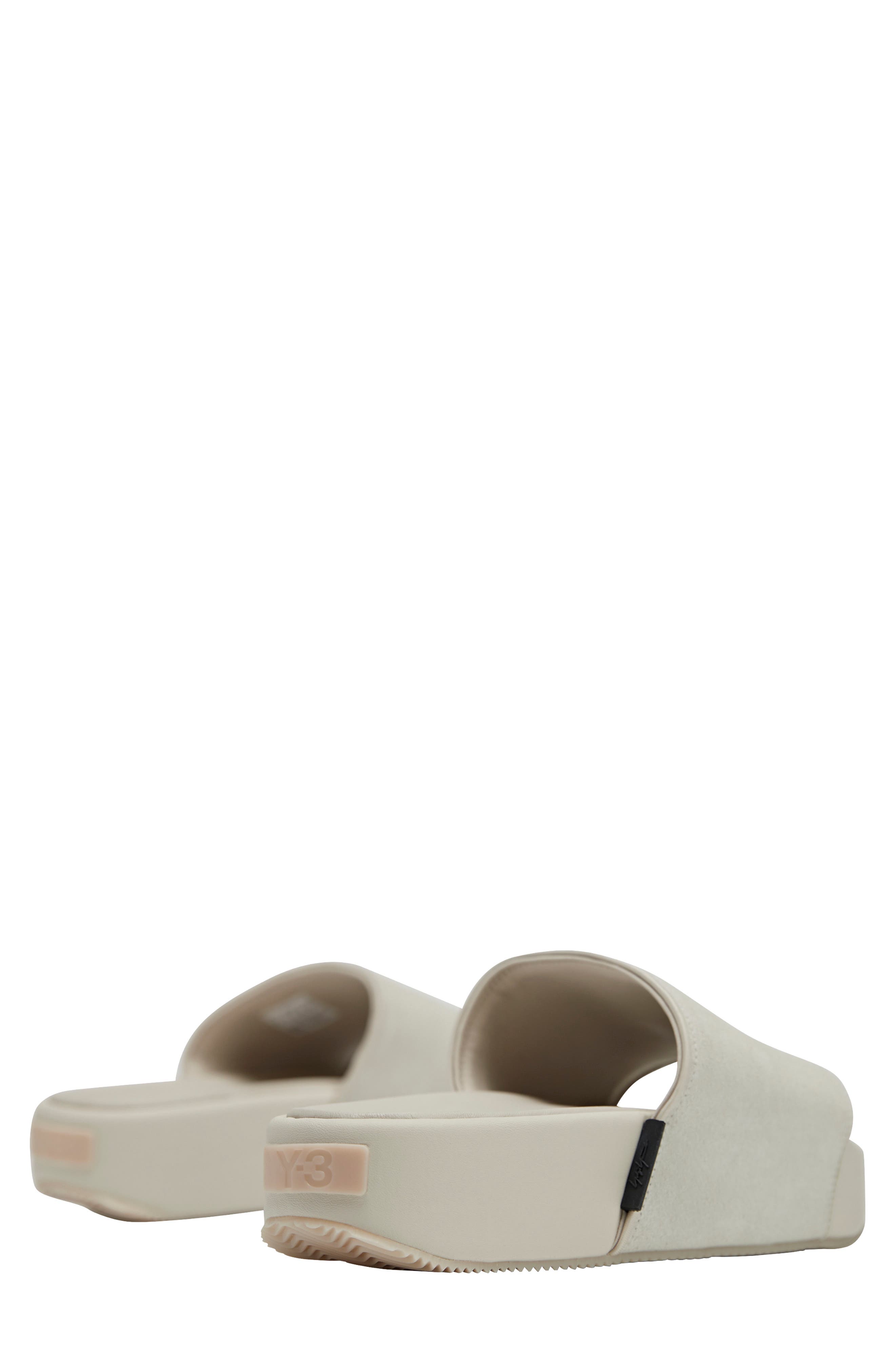 Y-3 Leather Slide Sandal, Alternate, color, 