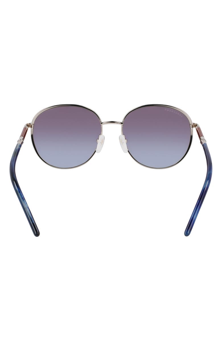 Longchamp 53mm Gradient Round Sunglasses, Alternate, color, Gold