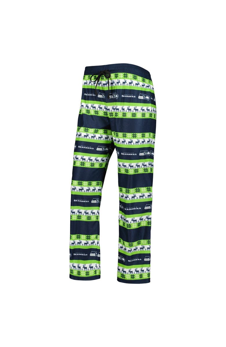 FOCO Women's FOCO Navy Seattle Seahawks Holiday Ugly Pajama Set, Alternate, color, 
