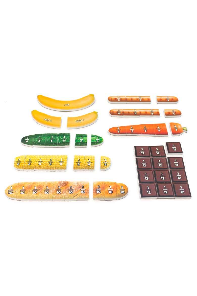 Food Fractions Learn Fractions The Yummy Way, Alternate, color, Multicolored