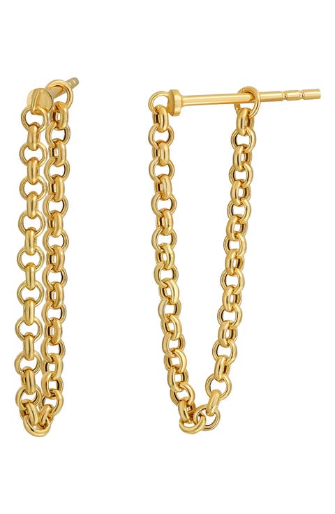 BLG 14K Gold Chain Drop Earrings (Nordstrom Exclusive)