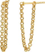 Bony Levy BLG 14K Gold Chain Drop Earrings