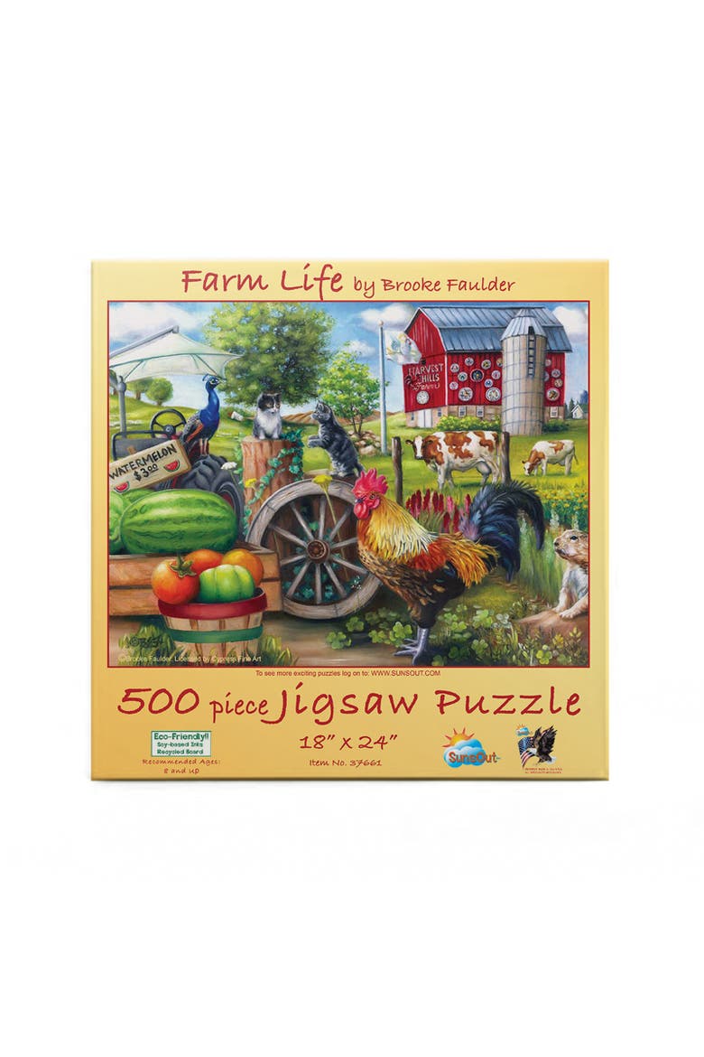 Farm Life 500 piece Jigsaw Puzzle for Adults, Alternate, color, Multicolor