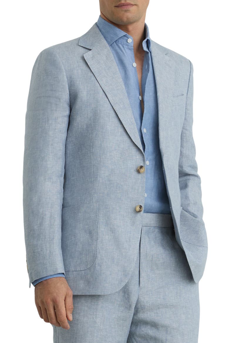 Atlantic Linen Trousers, Main, color, SOFT BLUE