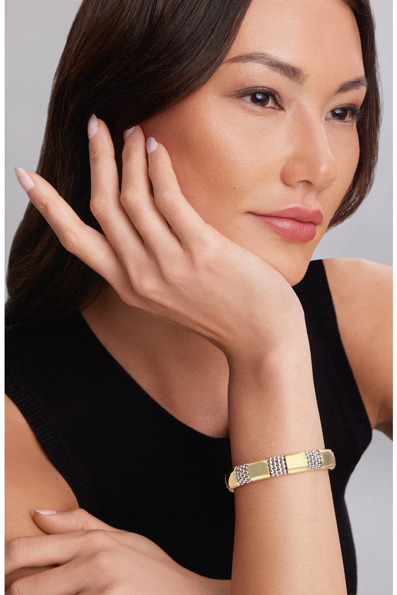 Caviar High Bar Rope Bracelet, Alternate, color, SILVER/ GOLD