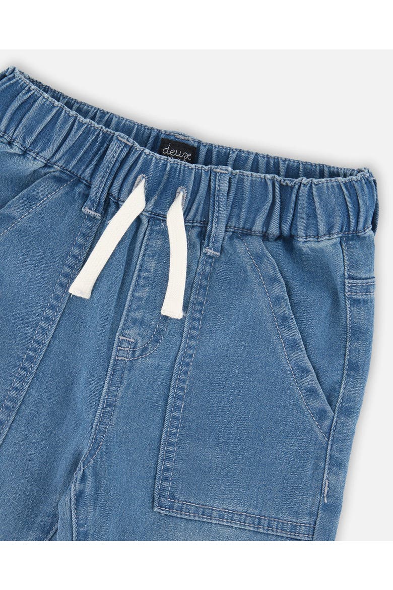 Stretch French Terry Denim Jogger, Alternate, color, Light Blue Denim