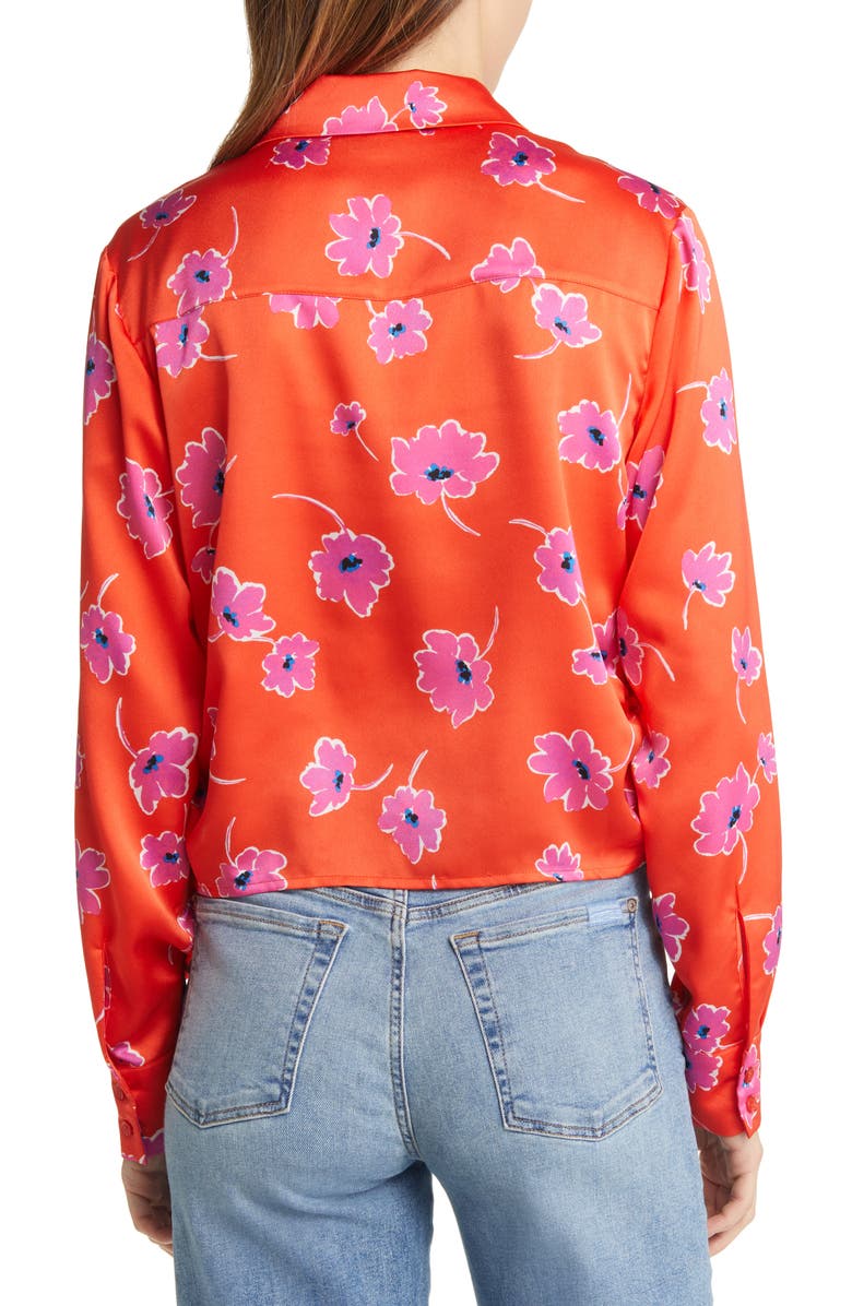 Sanctuary Lover Tie Front Shirt, Alternate, color,