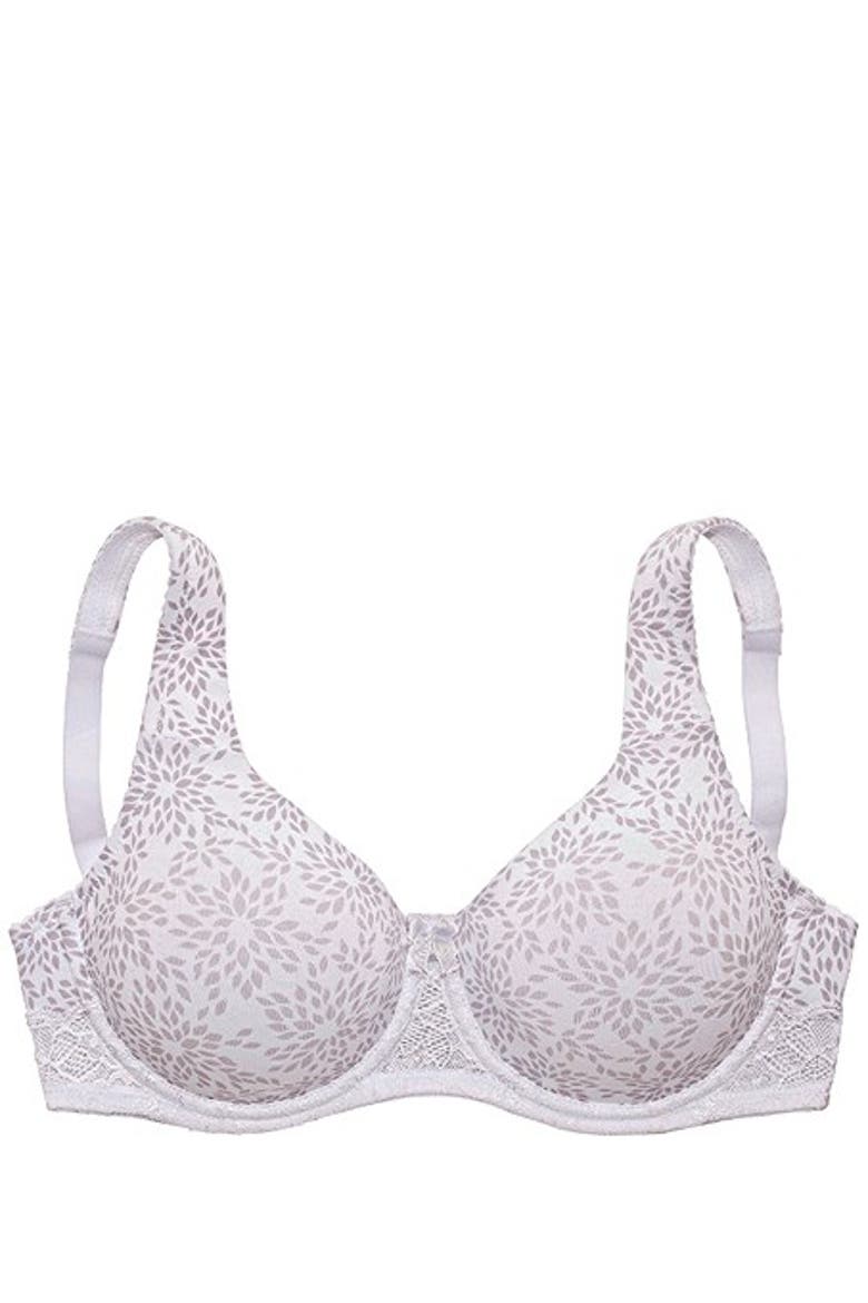 Underwire T-Shirt Bra, Alternate, color, White & Taupe